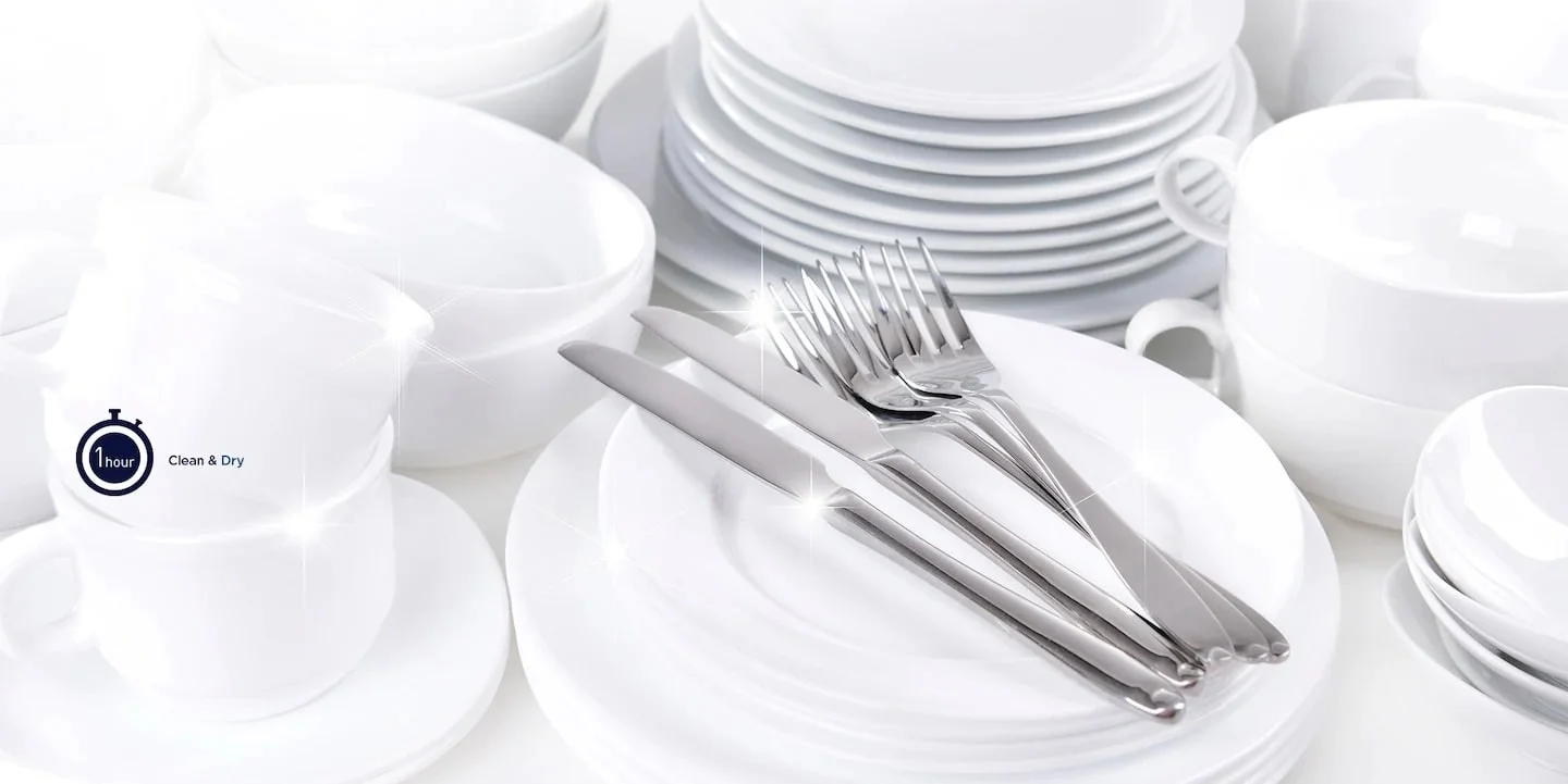 شستشوی 35 دقیقهای و شستشوی 60 دقیقهای در ظرفشویی 14 نفره 3 سبد سامسونگ مدل DW60H6050FW