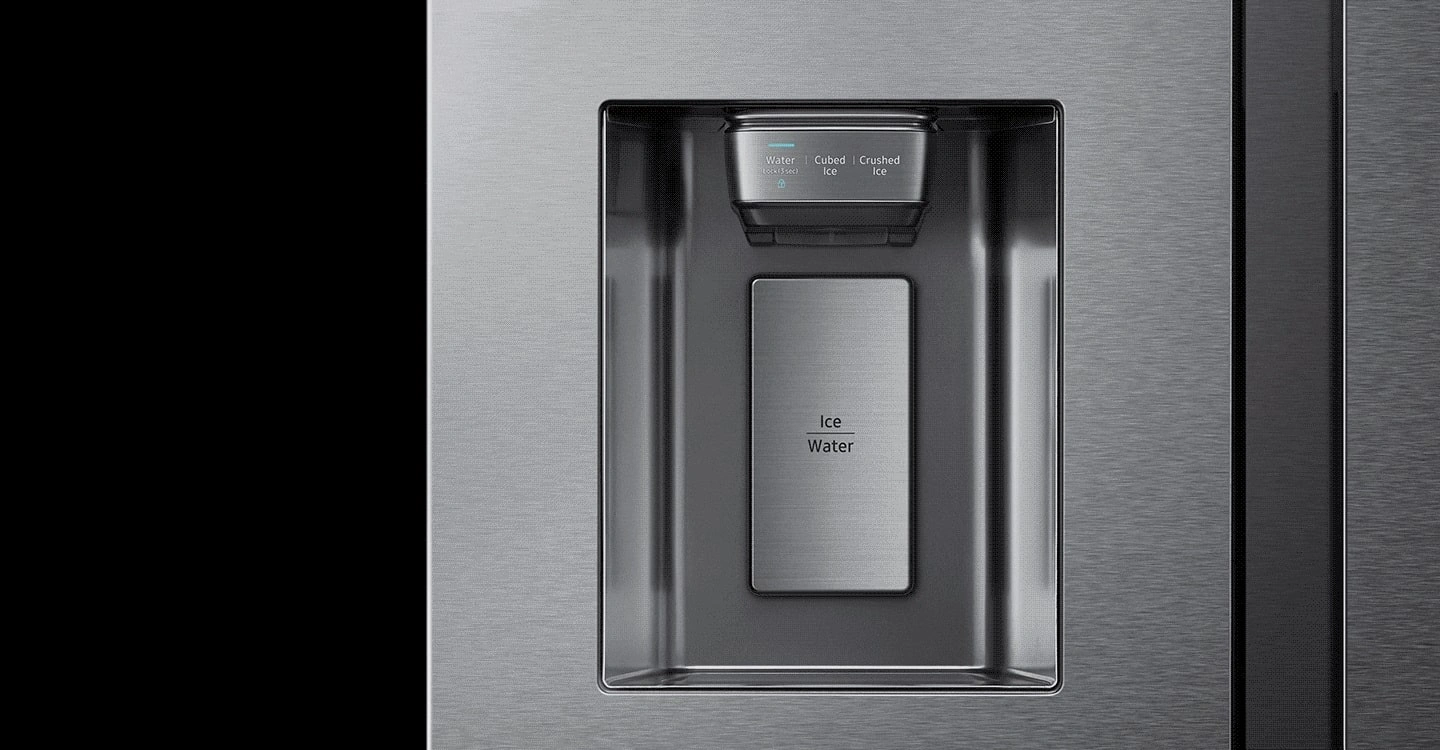 آبریز و یخساز باریک یخچال فریزر ساید بای ساید 3 درب 30 فوت سامسونگ مدل RS68N8650S9