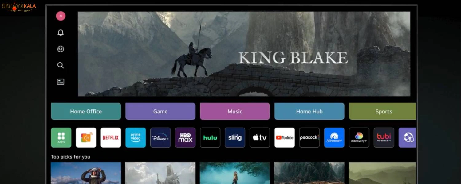 سیستم عامل webOS تلویزیون ال جی UR78066