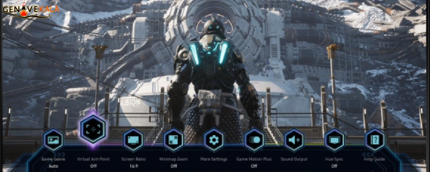 منوی بازی در تلویزیون سامسونگ QN900D